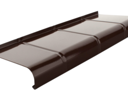 Parapet aluminiowy typu płytka – kolor RAL 8017