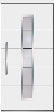 Drzwi zewnętrzne nowoczesne białe, Rodenberg Modern 6560-73